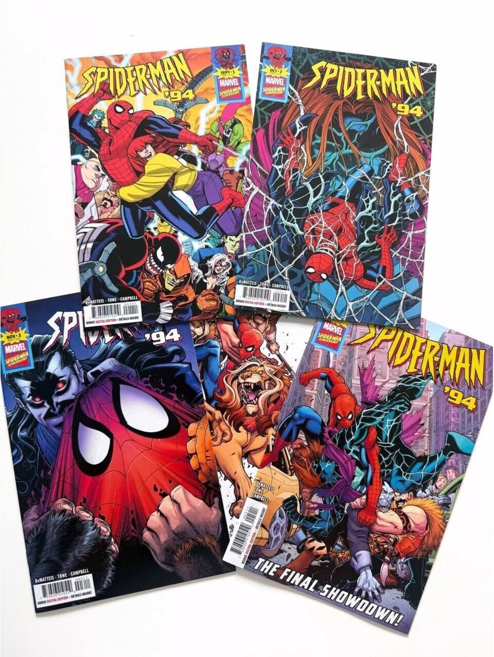 SPIDER-MAN '94 #1-5 FULL LIMITED SERIES SET NM 1st print A (2025) MYLAR GEMINI